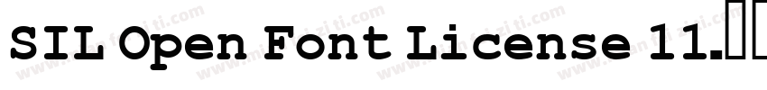 SIL Open Font License 11字体转换